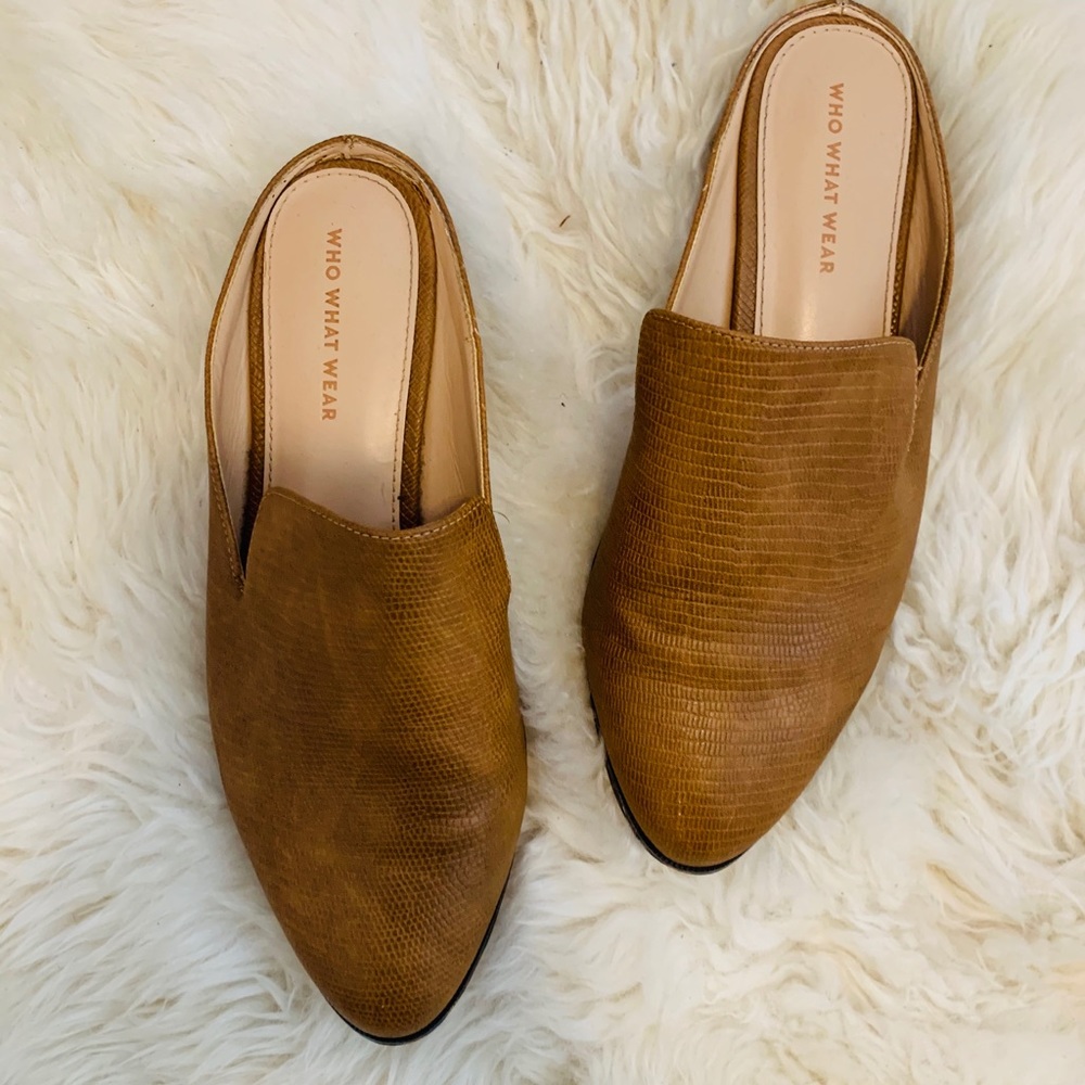Who What Wear flat mules